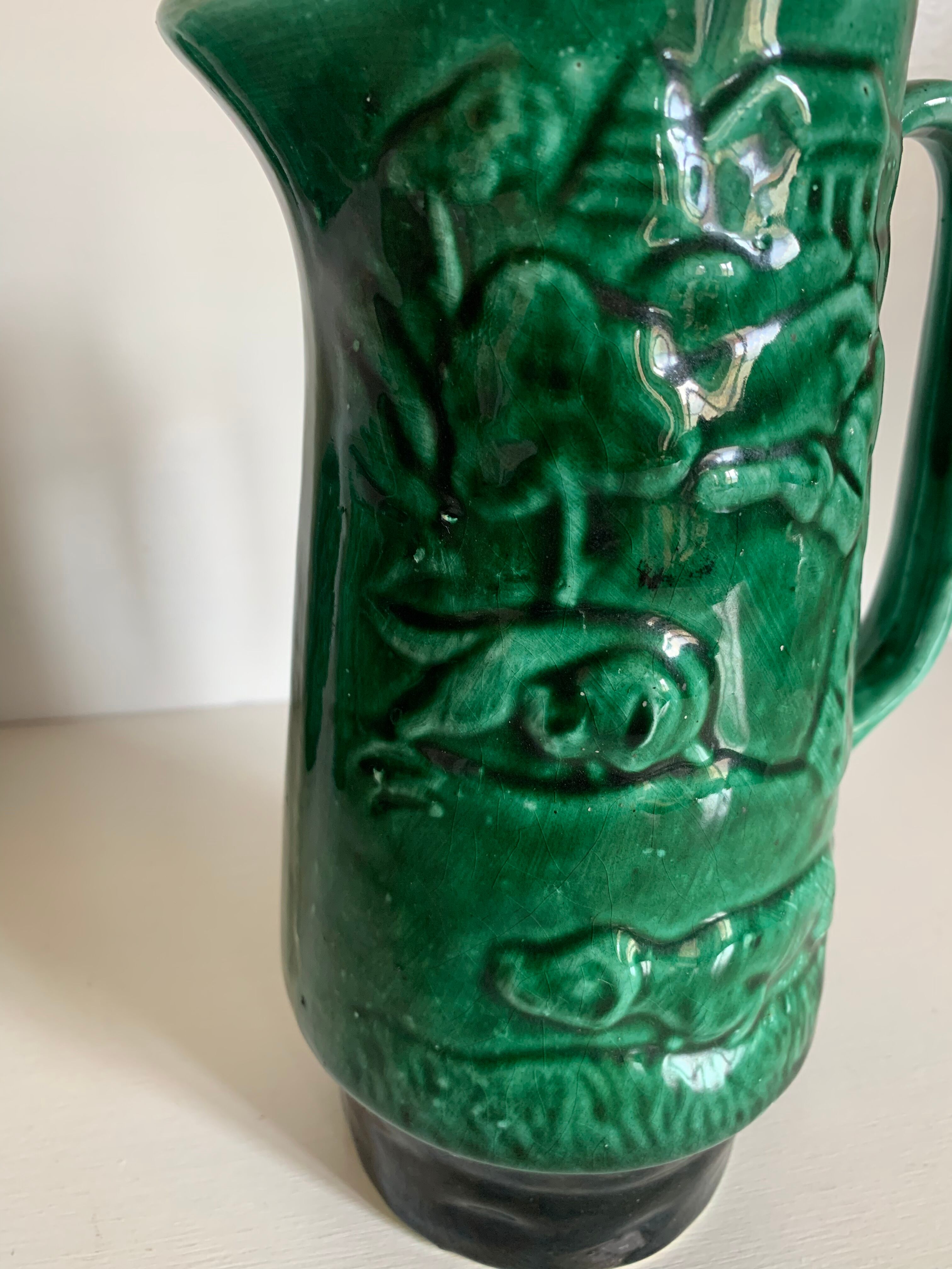 Service at orangeade art deco ceramic