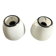 Pair of wall lights/White opal glass & Metal/Design Artémide/G Gismondi