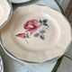 Set of 6 mismatched dessert plates Digoin, Badonviller Salins (Jacqueline) 30s-40s