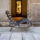 MR chaise longue by Ludwig Mies Van Der Rohe for Knoll, 1980s