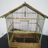 Old wooden birdcage