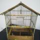 Cage à oiseaux ancienne en bois