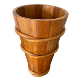 Antique Wooden Barrel Style Umbrella Stand Vintage Decor