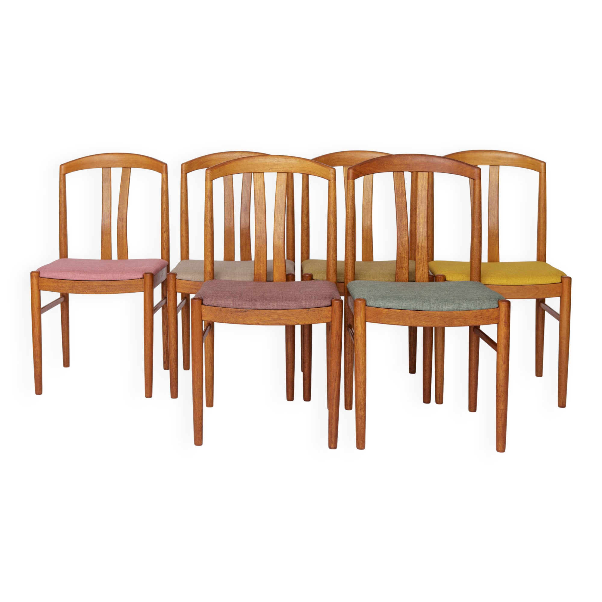 6 of 12 Carl Ekström Chairs – Swedish Mid-Century Modern, Teak Dining Chair