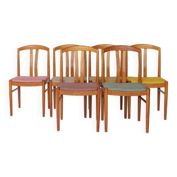6 of 12 Carl Ekström Chairs – Swedish Mid-Century Modern, Teak Dining Chair