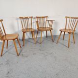 4 Vintage Scandinavian Hiller chairs, 60s