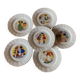 6 talking plates Digoin Sarreguemines "Enfants Bicot"
