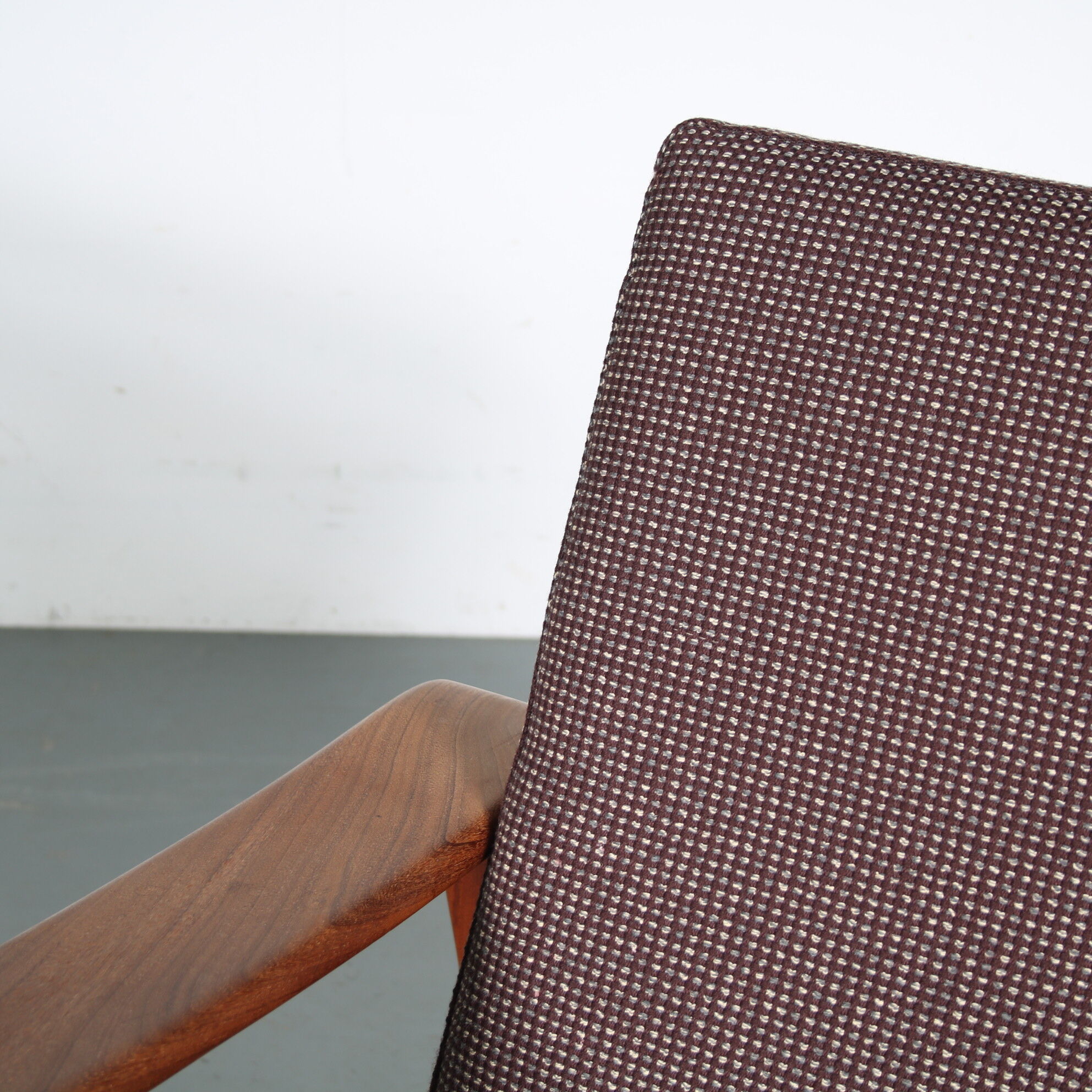 Arne Wahl Iversen lowback chair for Komfort, Denmark 1960