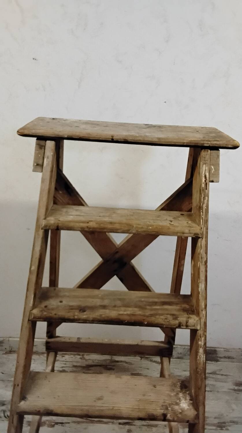 Wooden stepladder