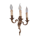 Solid bronze wall lamp