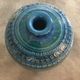 Vase ceramic blue Aldo Londi for Flavia Montelupo faïence vintage 60/70 italy