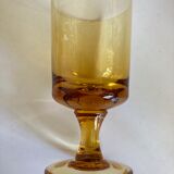 Set of 6 solid glasses 1970