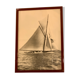 Framed photography, sailboat theme