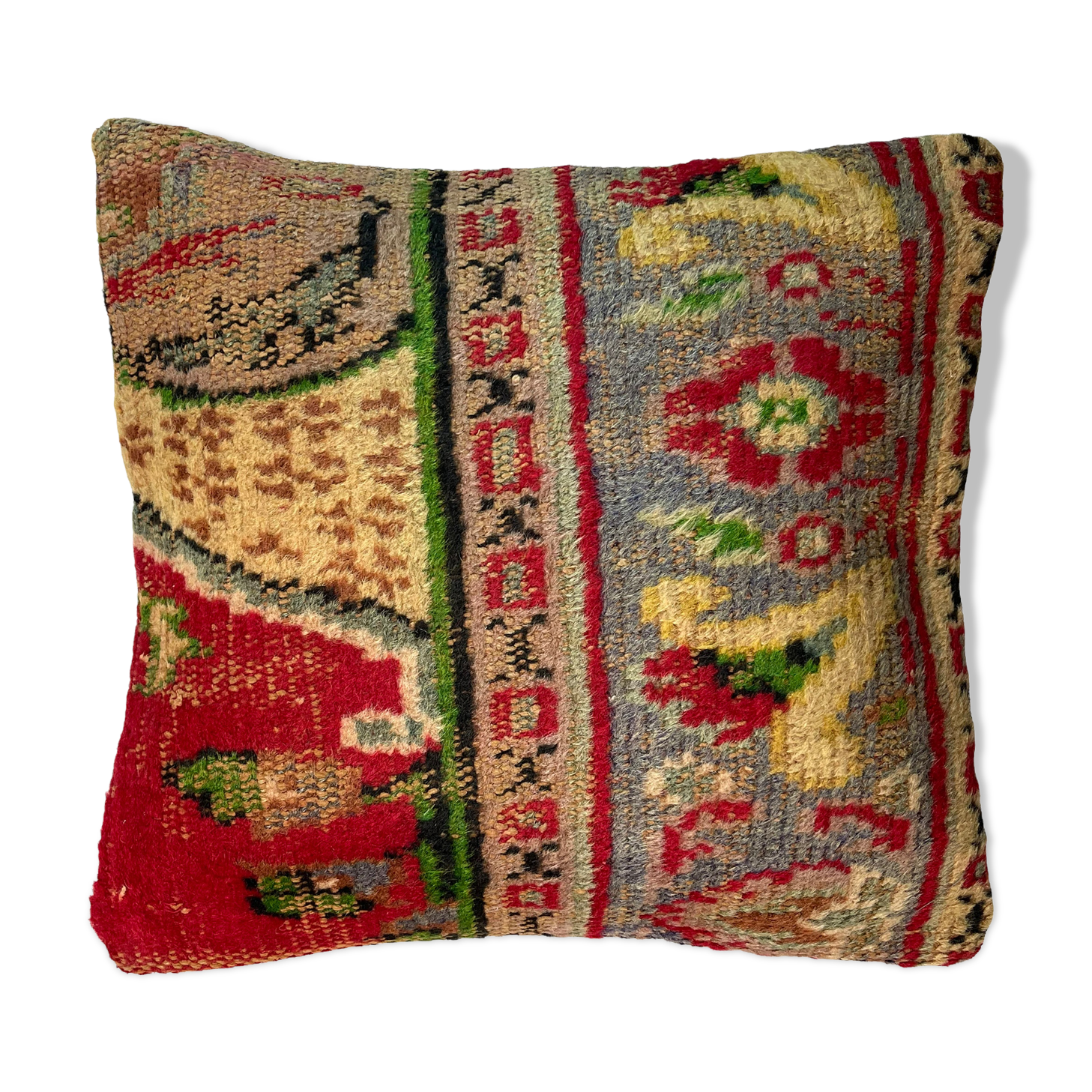 vintage turkish rug cushion cover  45 x 45 cm