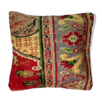 vintage turkish rug cushion cover  45 x 45 cm