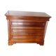 large curved chest of drawers - solid wood - cherry - 4 drawers - Louis Philippe