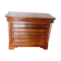 large curved chest of drawers - solid wood - cherry - 4 drawers - Louis Philippe