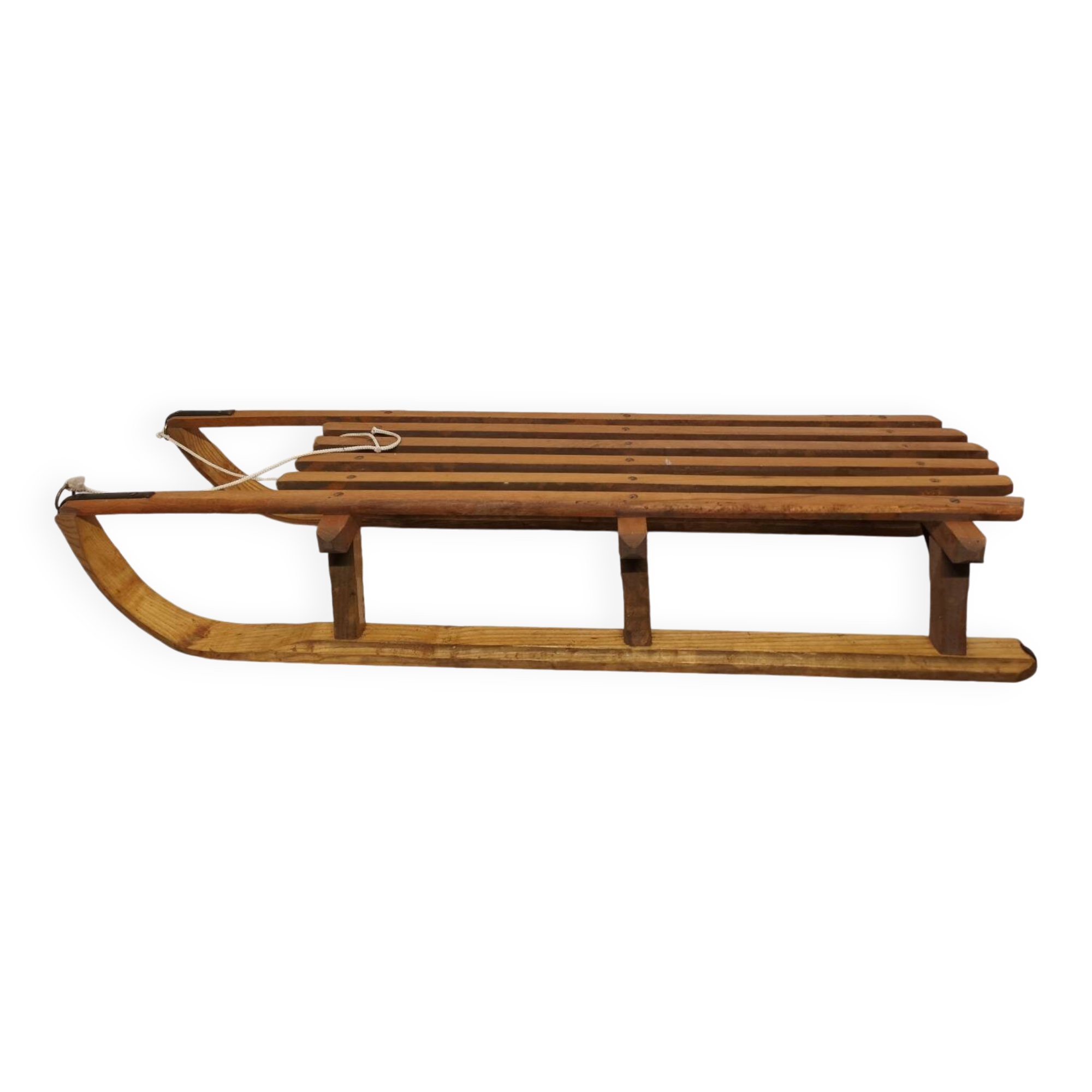 Ancienne luge traîneau en bois Vintage