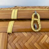Woven rattan trunk