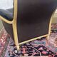 Pair of leather and beech armchairs from the 1970s.