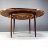 Table à manger extensible vintage en palissandre, années 1960