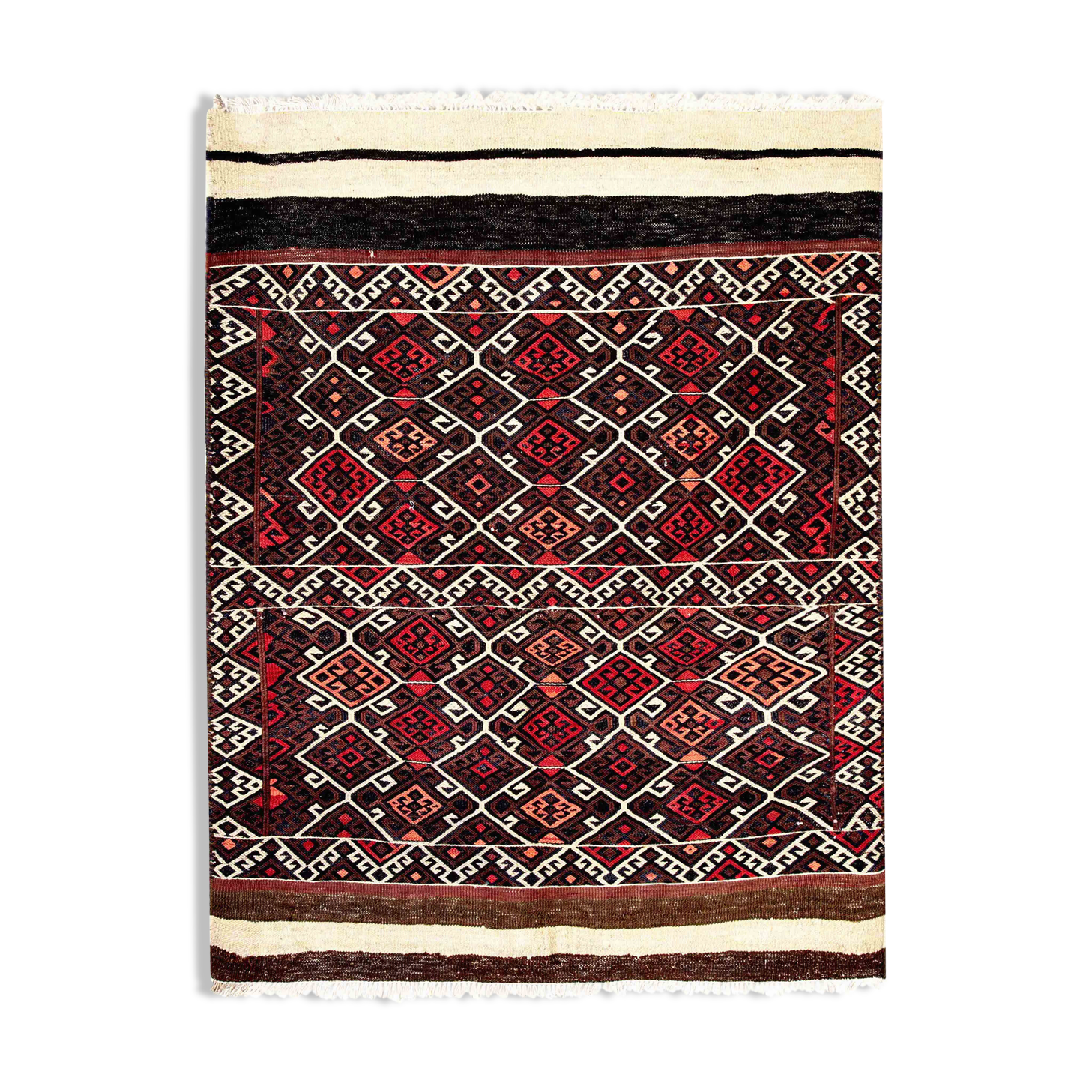 Vintage Iranian Kilim 136 x 111 cm