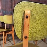 Lot of 6 chairs compass feet 1970