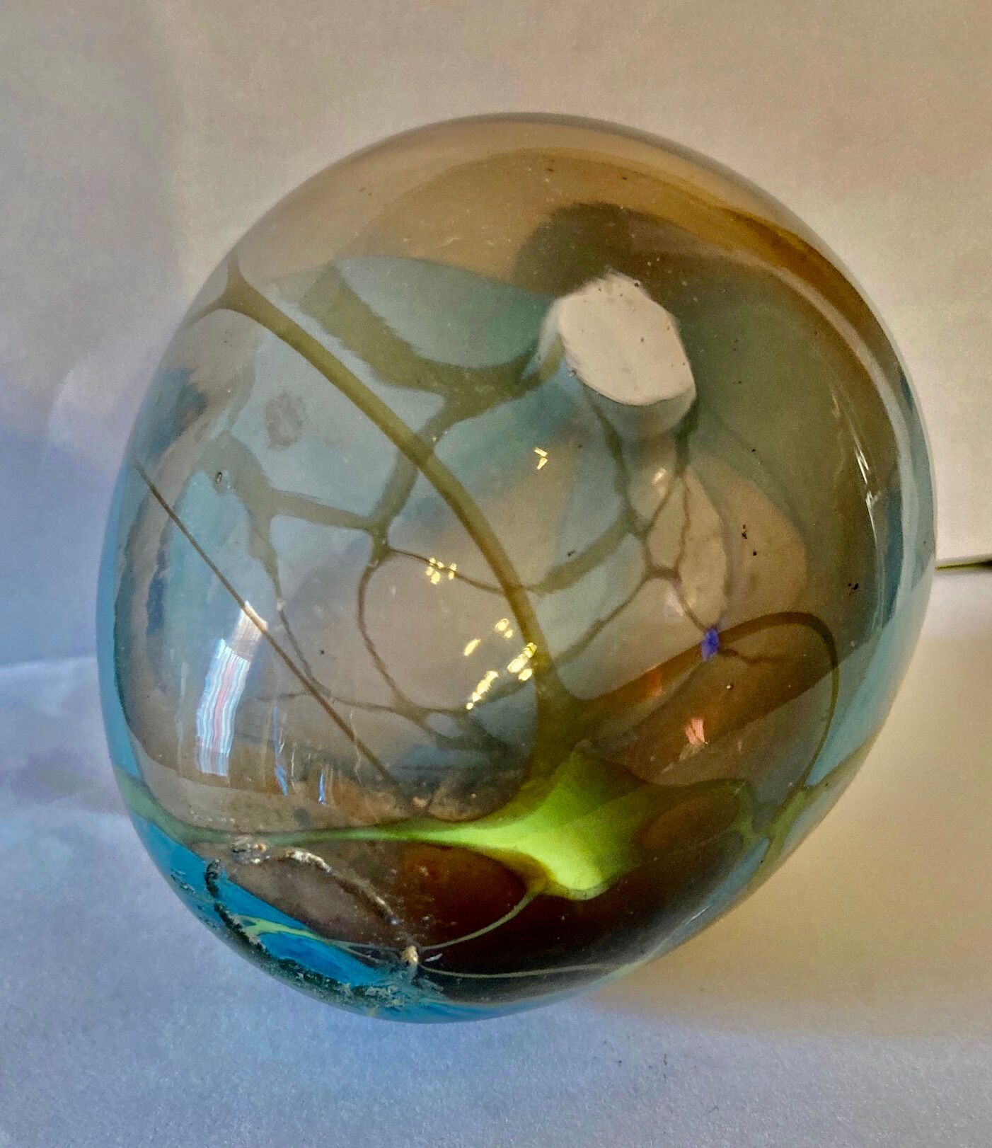 Vase fulvio bianconi pezzati and dated 81