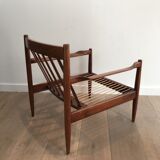 Pair of wooden armchairs