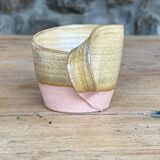 4 tasses à café en grès faites à la main