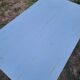Old patinated blue bistro farmhouse table - 1.2m