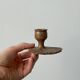 Atypical brown ceramic candle holder