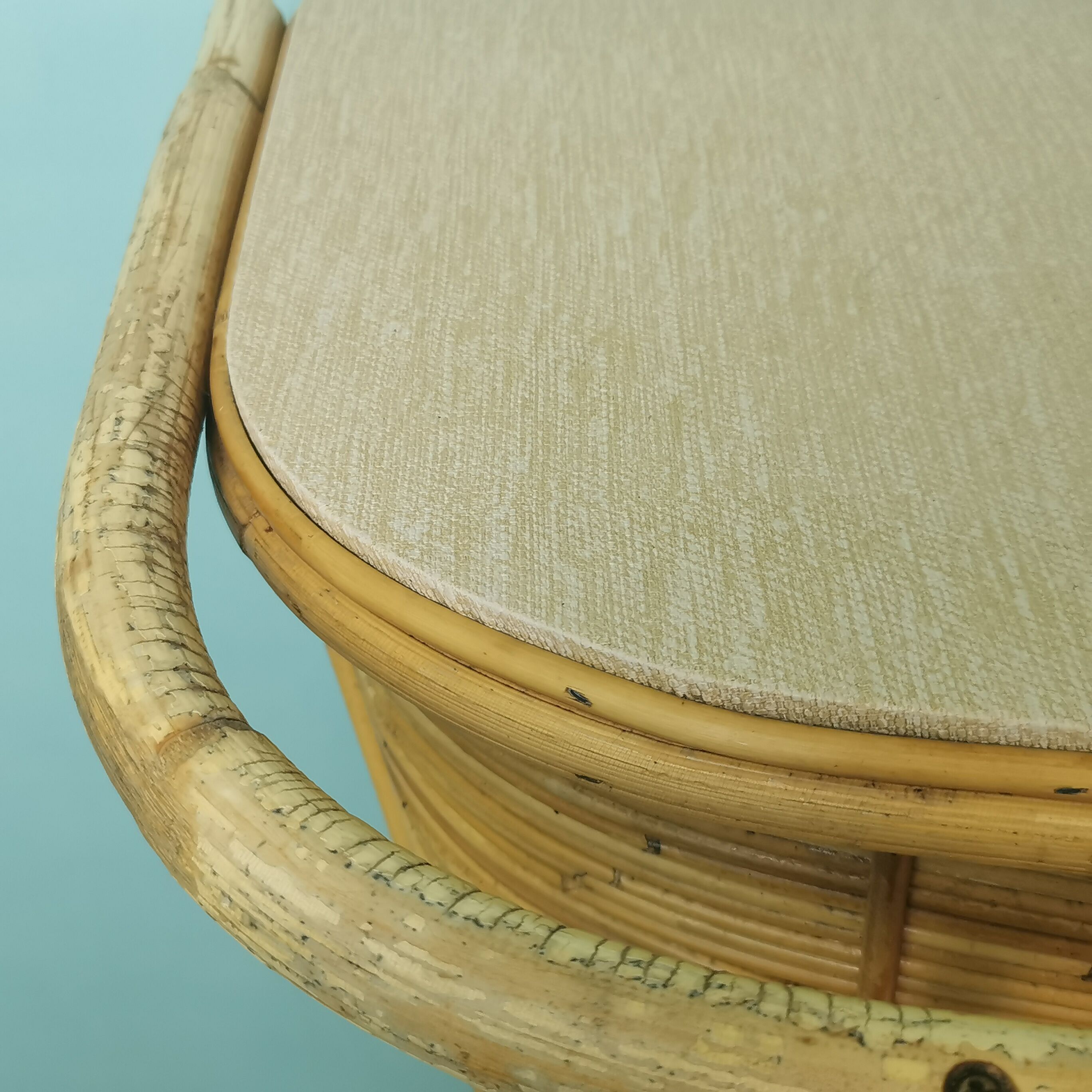 Rattan bar and stools