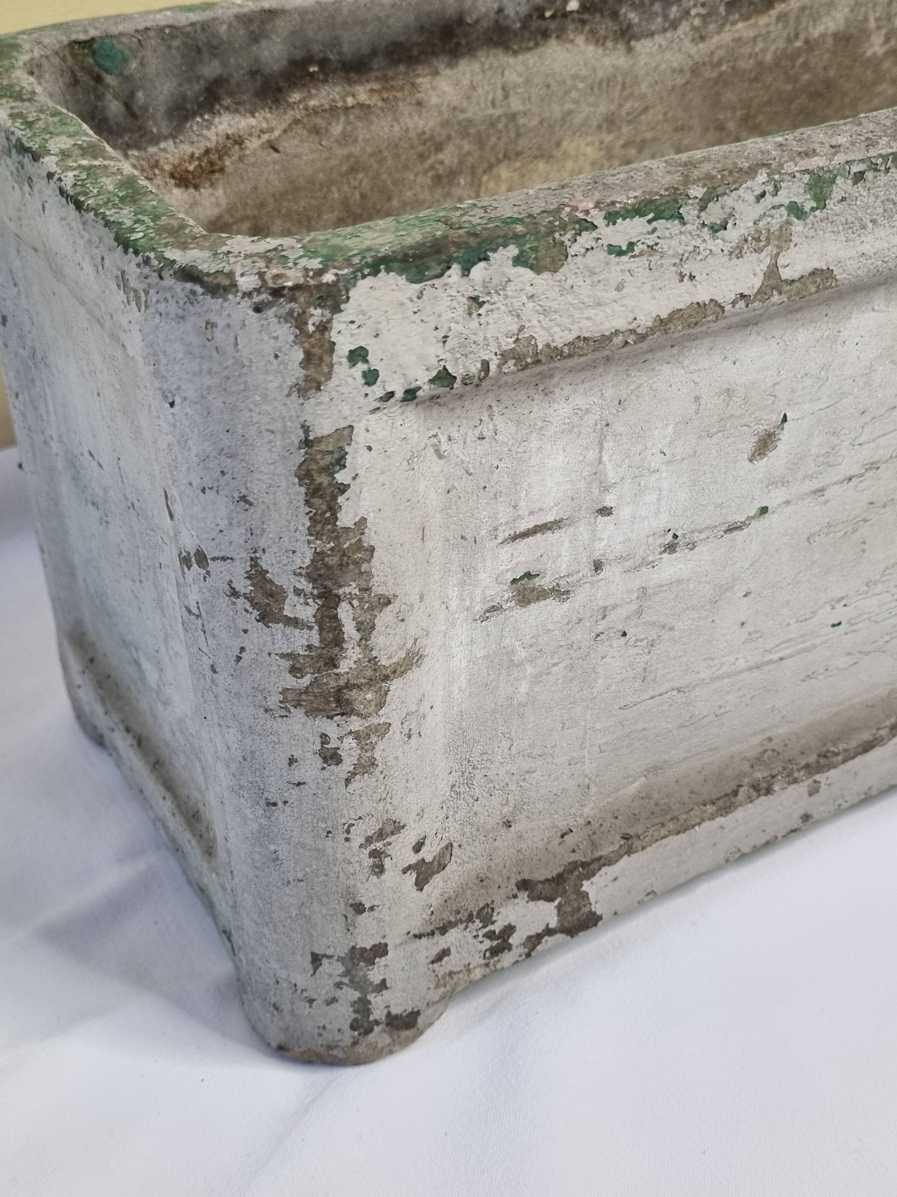 Vintage concrete planters "Chanal Paris", 55 cm