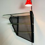 Wall shelf floor lamp