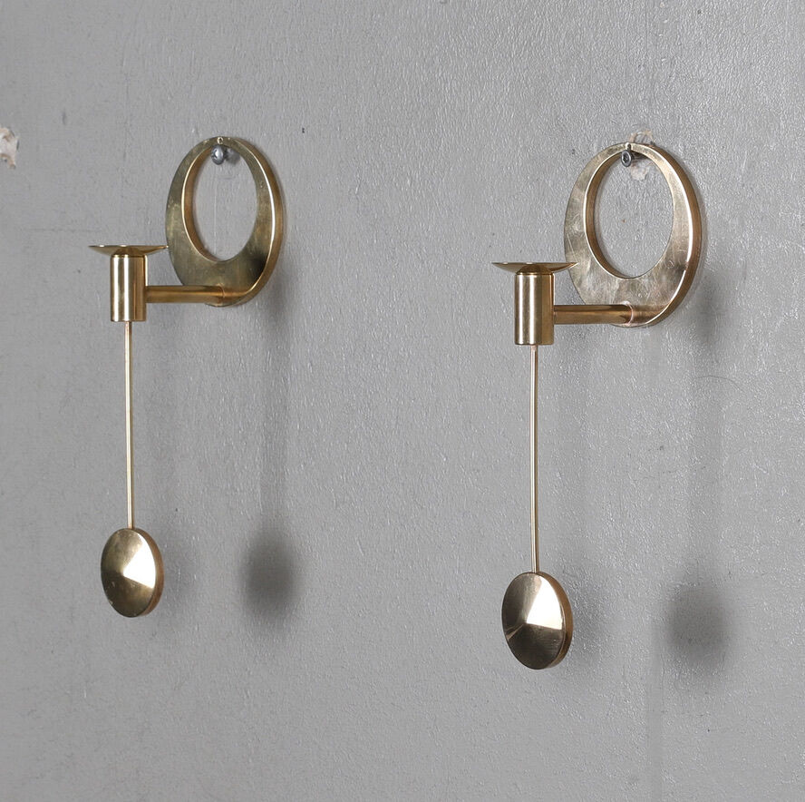 2 Arthur Pe wall candle holders for Kolback Studio Sweden, 1965-70