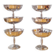 Lot de 6 coupes à glaces/desserts en inox