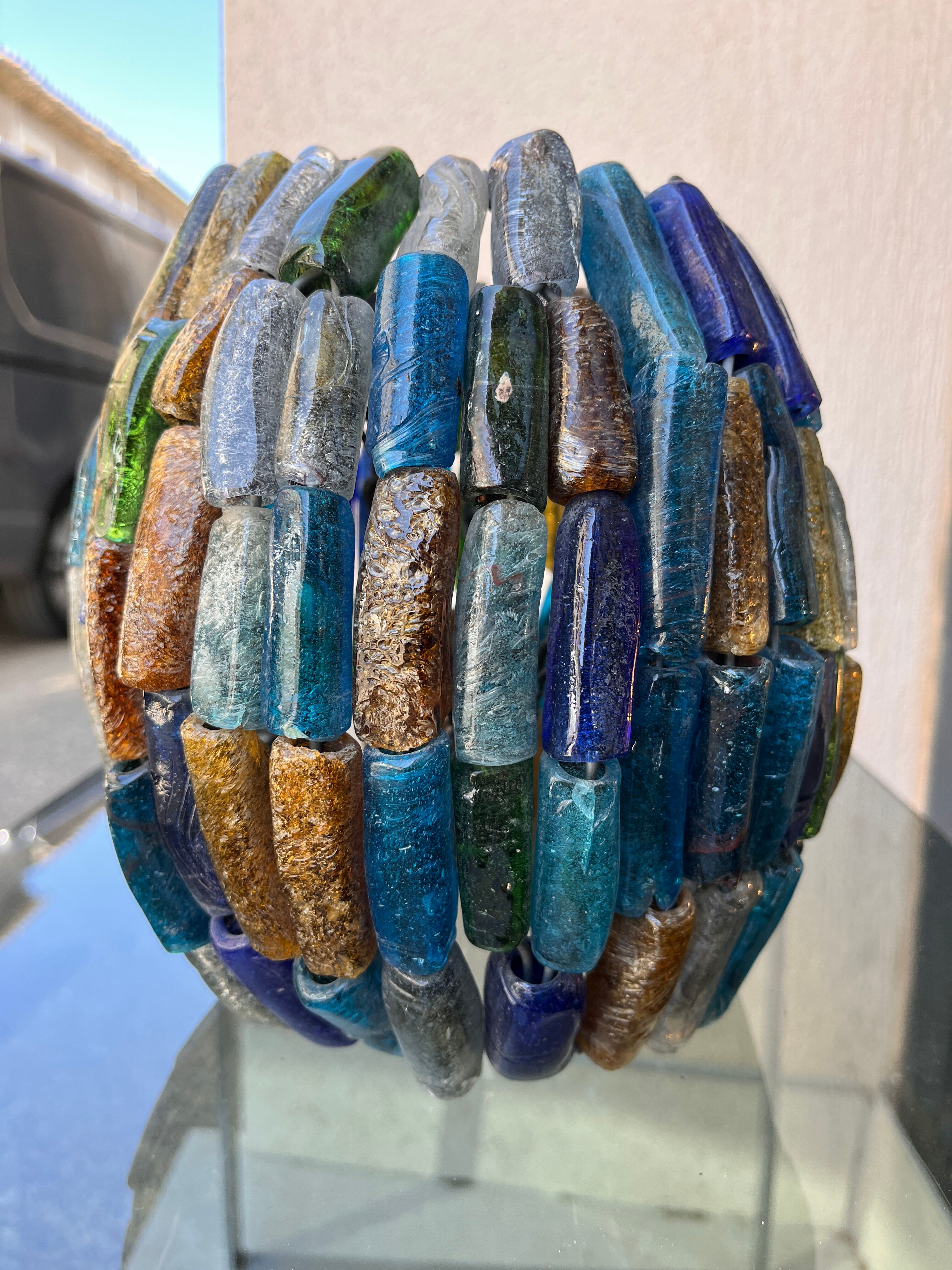 lustre en pate de verre Murano vintage