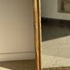 Large gilded mirror 19th century rounded corners mercury glass Louis XVI style
