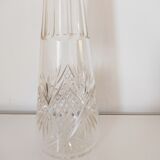 Carved glass decanter