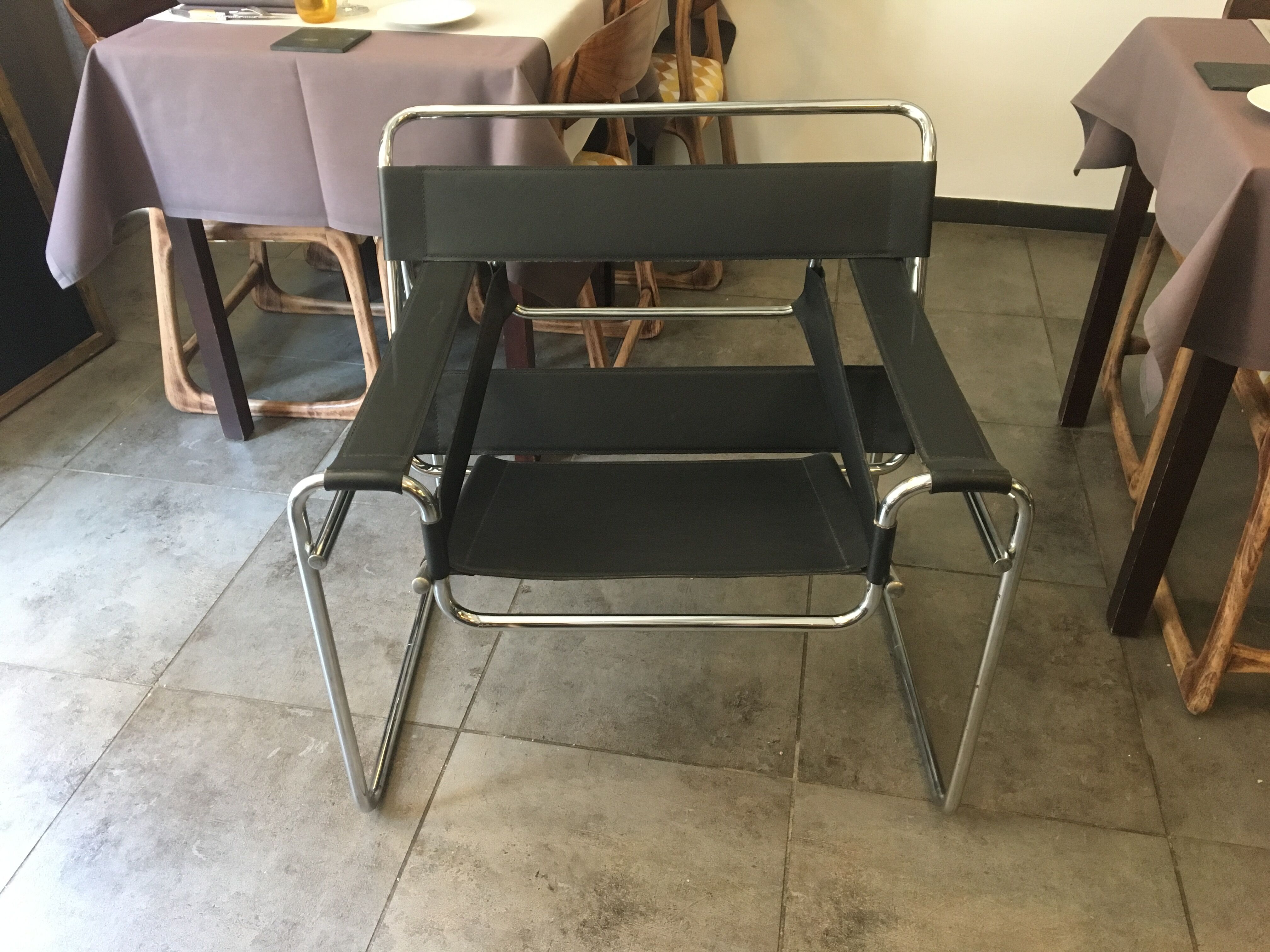 Series of 2 armchairs Wassily by Marcel Breuer