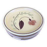 6 assiettes à dessert en grès mat, Ateliers du Revernay France
