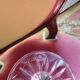 Service cristal couleur "Cristalleries de Lorraine" carafe et 5 verres