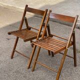 2 foldable Scandinavian chairs from the 1970s