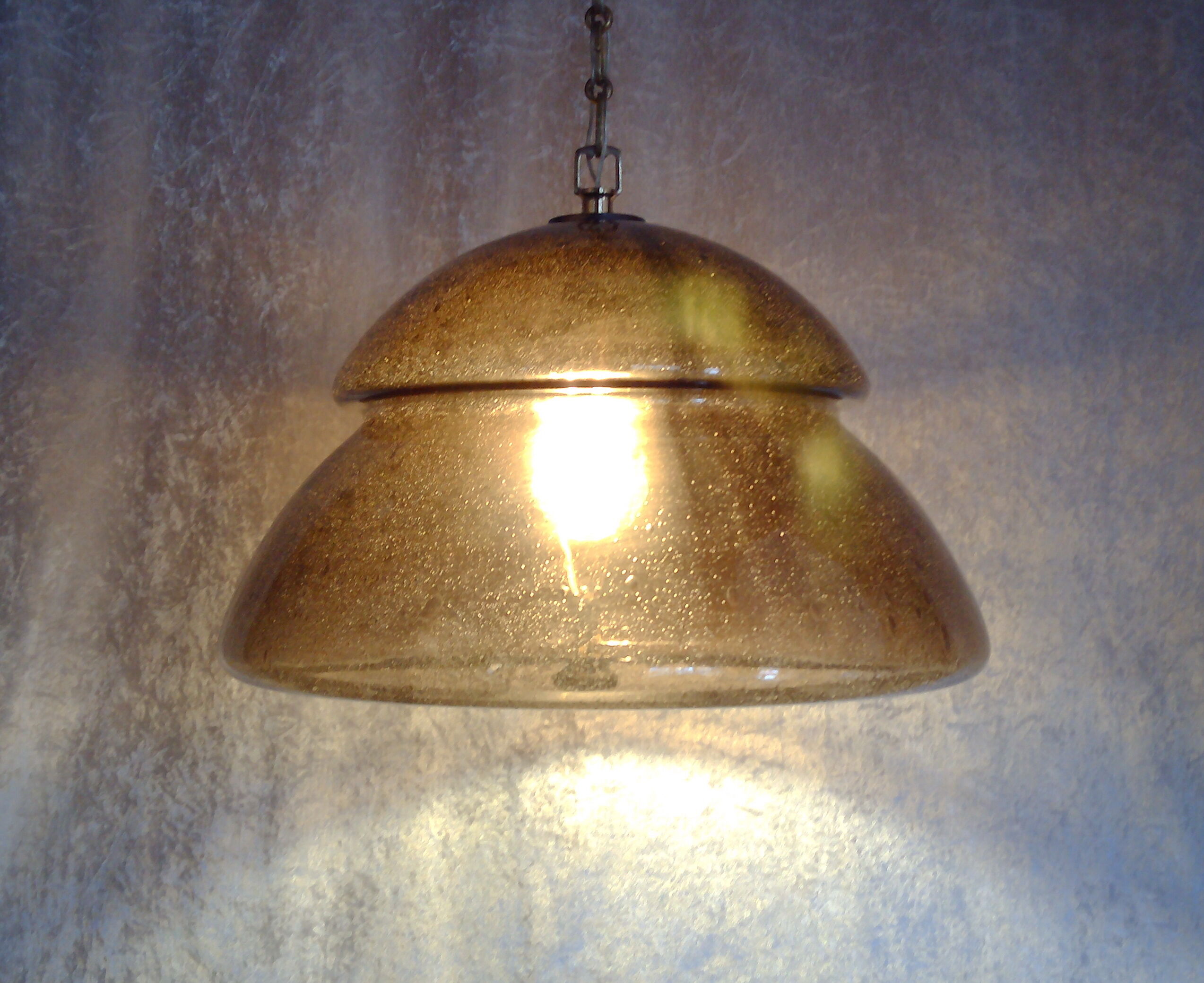 Glass pendant by Carl Fagerlund for Orrefors 1960