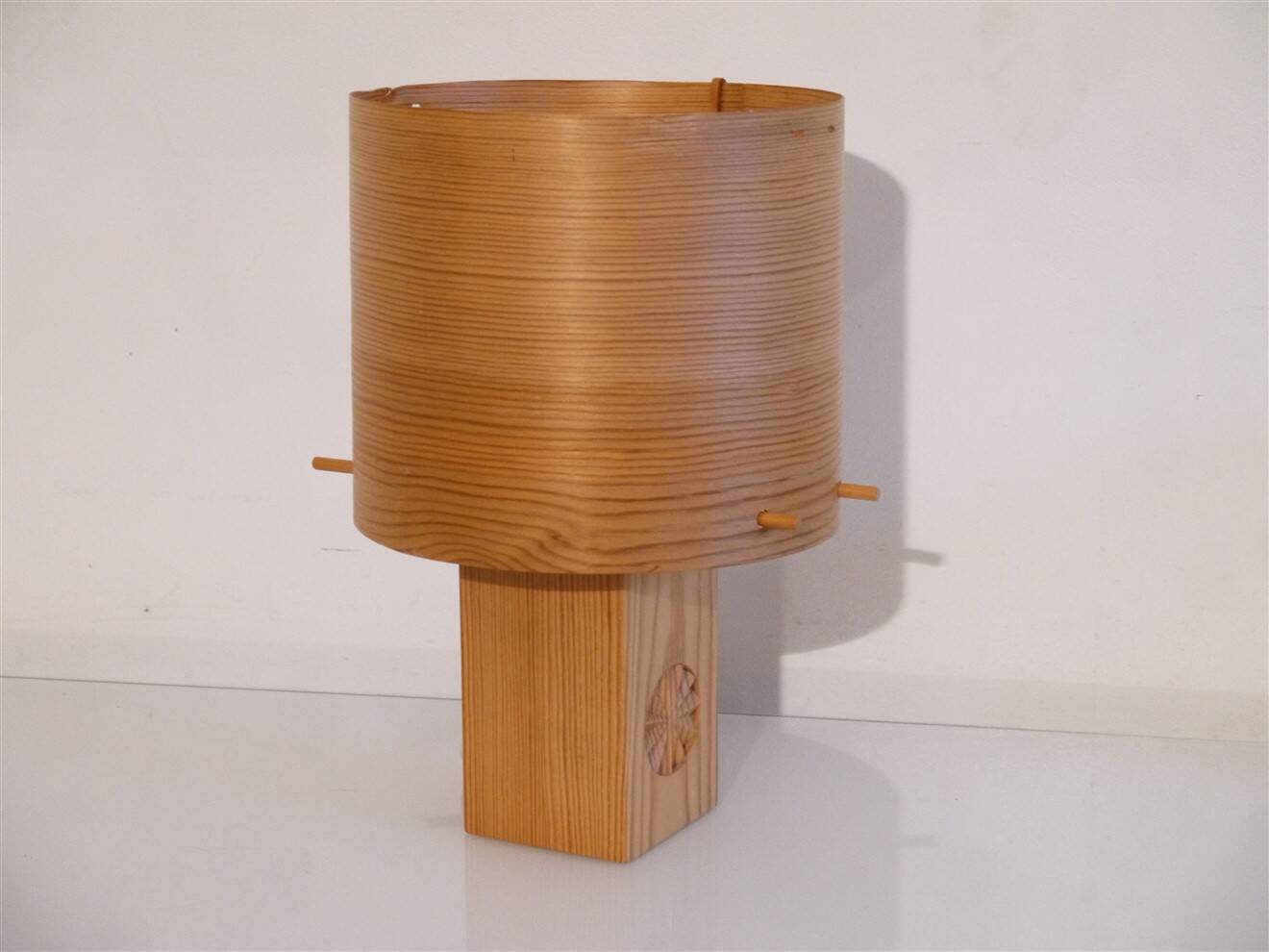 Swedish wooden lamp, 1970