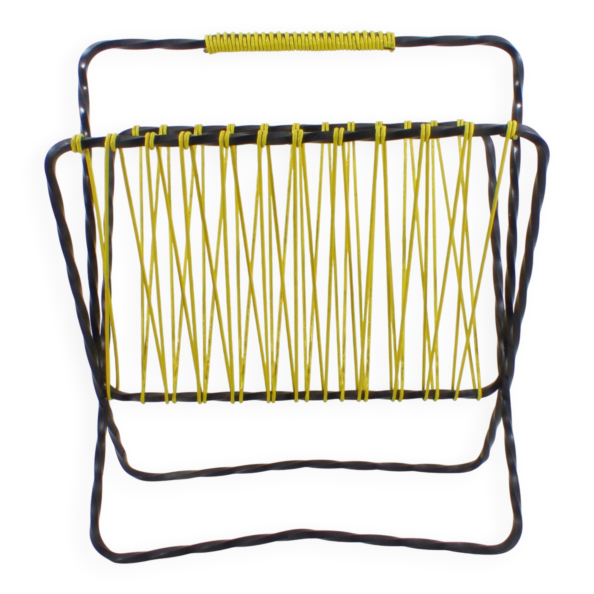 Vintage 60s Scoubidou Magazine Rack