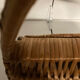 Vintage 70s wicker shopping basket