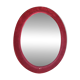 Antique garnet velvet mirror