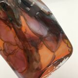 Daniel baroy blown glass vase, signed